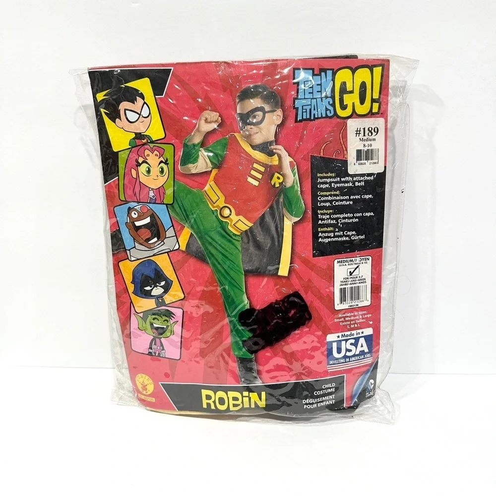 Rubie's Teen Titans Go! Robin 4pc Halloween Cosplay Costume - Picture 11 of 13